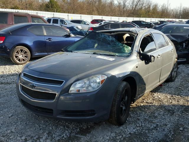 1G1ZH57B484257809 - 2008 CHEVROLET MALIBU 1LT GRAY photo 2