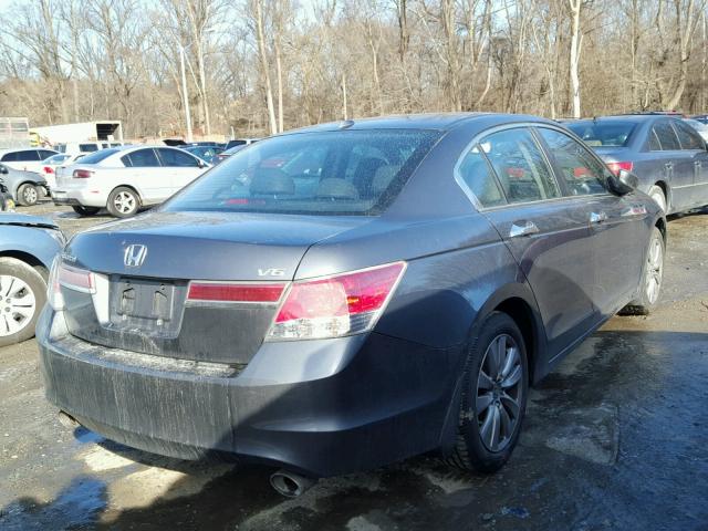 1HGCP3F88CA031441 - 2012 HONDA ACCORD EXL GRAY photo 4