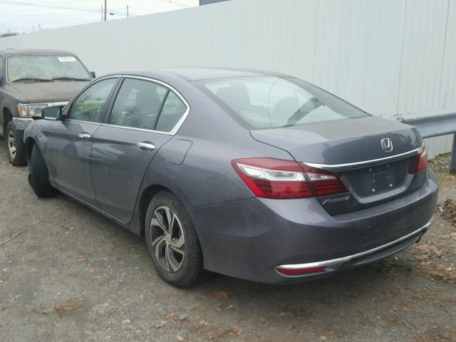 1HGCR2F38GA191608 - 2016 HONDA ACCORD LX GRAY photo 3