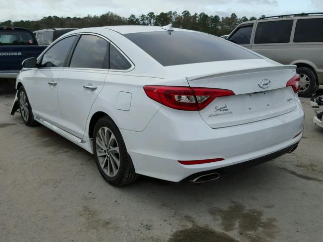 5NPE34AF6HH588752 - 2017 HYUNDAI SONATA SPO WHITE photo 3