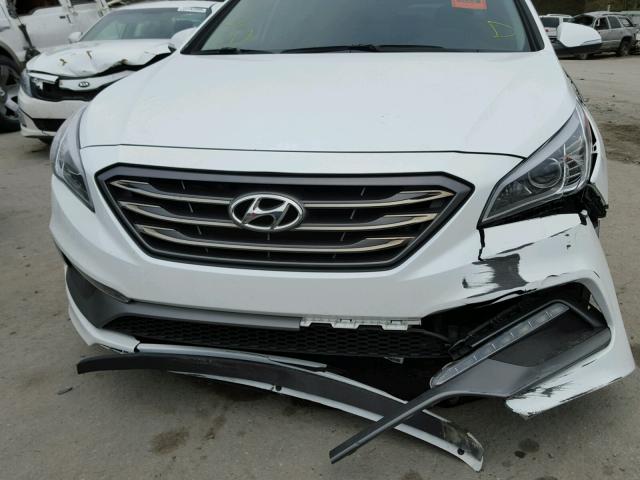 5NPE34AF6HH588752 - 2017 HYUNDAI SONATA SPO WHITE photo 9