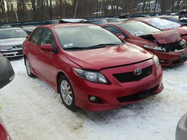 1NXBU40E99Z094056 - 2009 TOYOTA COROLLA BA RED photo 1