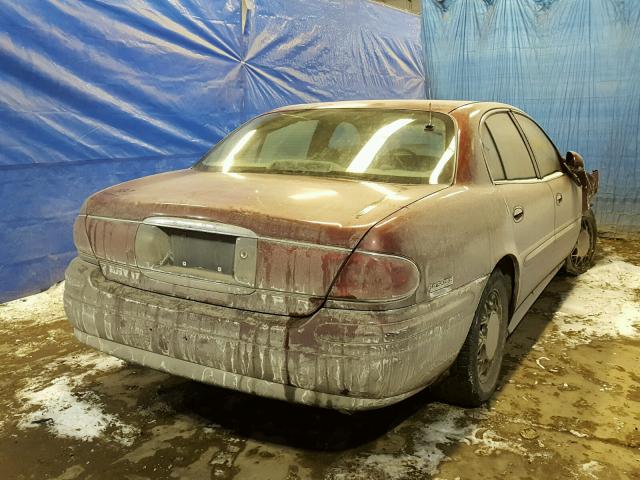 1G4HR54K22U214223 - 2002 BUICK LESABRE LI BURGUNDY photo 4