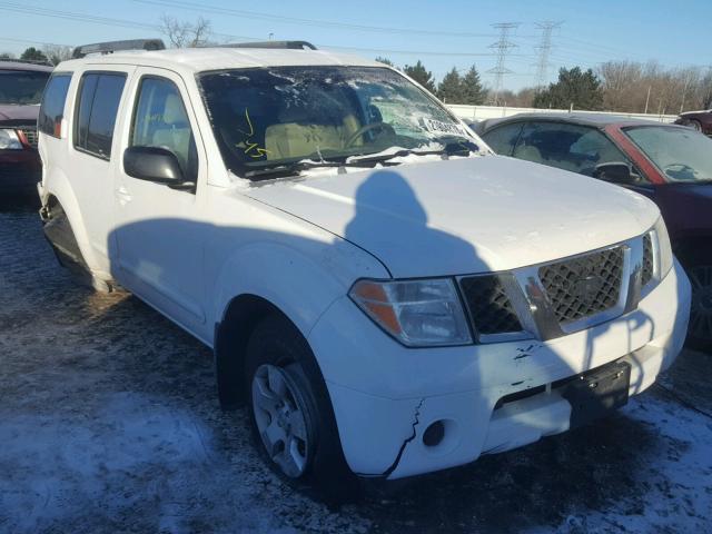 5N1AR18W15C722930 - 2005 NISSAN PATHFINDER WHITE photo 1