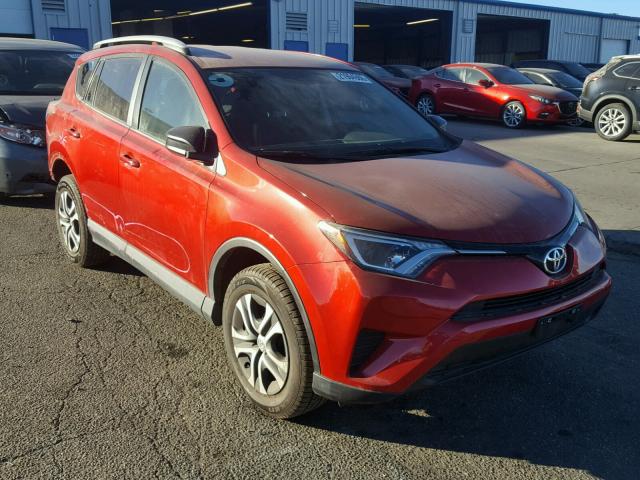 2T3BFREV1GW481978 - 2016 TOYOTA RAV4 LE RED photo 1