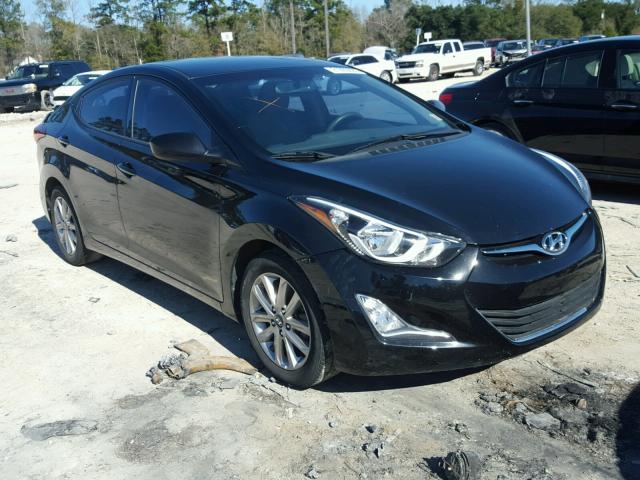 5NPDH4AE1EH489420 - 2014 HYUNDAI ELANTRA SE BLACK photo 1