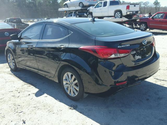 5NPDH4AE1EH489420 - 2014 HYUNDAI ELANTRA SE BLACK photo 3