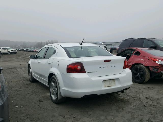 1B3BD1FB2BN589023 - 2011 DODGE AVENGER MA WHITE photo 3