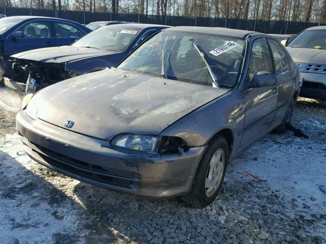 JHMEG8651NS034526 - 1992 HONDA CIVIC LX BROWN photo 2