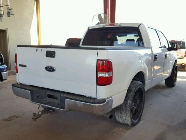 1FTRW12W05FB28451 - 2005 FORD F150 SUPER WHITE photo 4