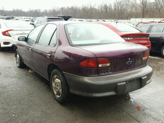 1G1JC5243T7105483 - 1996 CHEVROLET CAVALIER PURPLE photo 3