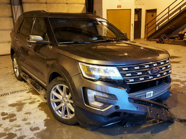 1FM5K8F83GGC24615 - 2016 FORD EXPLORER L BLACK photo 1