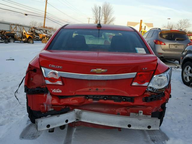 1G1PC5SB9F7249343 - 2015 CHEVROLET CRUZE LT RED photo 9