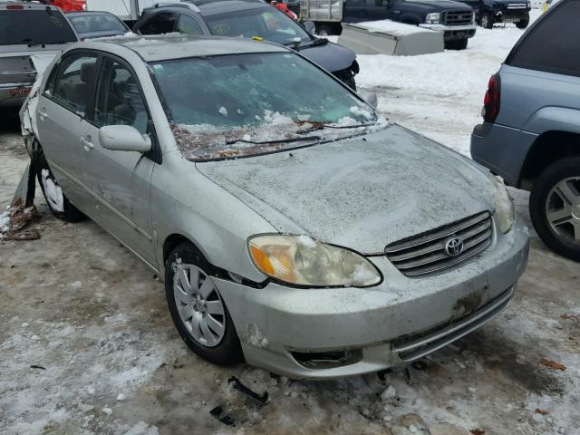 2T1BR32E33C047008 - 2003 TOYOTA COROLLA CE SILVER photo 1