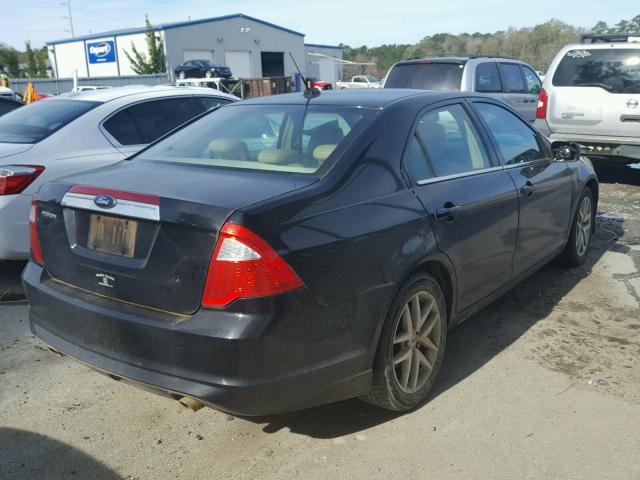 3FAHP0JG7AR119892 - 2010 FORD FUSION SEL BLACK photo 4