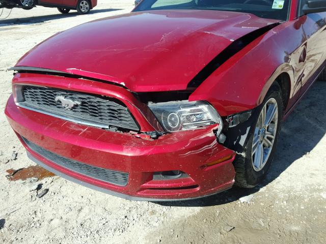 1ZVBP8AM4D5244454 - 2013 FORD MUSTANG RED photo 9