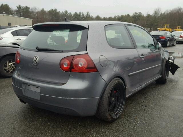 WVWEV71K18W307511 - 2008 VOLKSWAGEN GTI GRAY photo 4