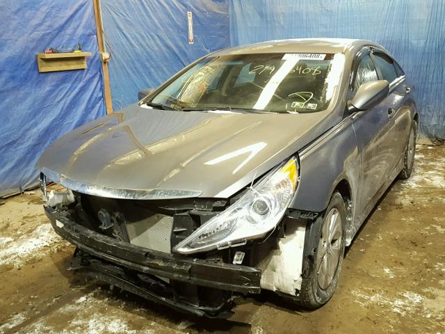 5NPEB4AC6EH823154 - 2014 HYUNDAI SONATA GLS GRAY photo 2