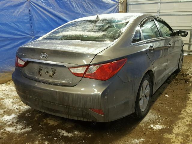 5NPEB4AC6EH823154 - 2014 HYUNDAI SONATA GLS GRAY photo 4