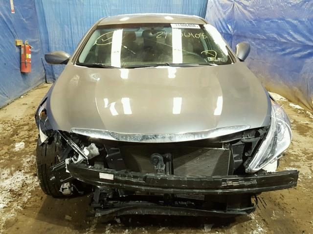 5NPEB4AC6EH823154 - 2014 HYUNDAI SONATA GLS GRAY photo 9