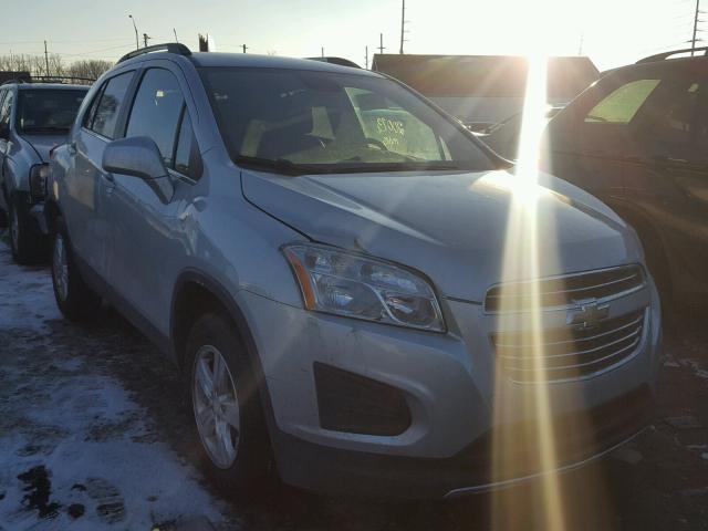 3GNCJPSB9GL152980 - 2016 CHEVROLET TRAX 1LT SILVER photo 1