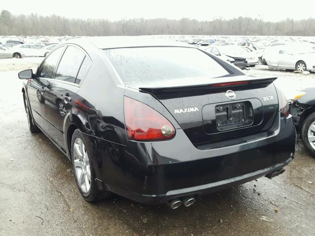 1N4BA41E38C838689 - 2008 NISSAN MAXIMA SE BLACK photo 3