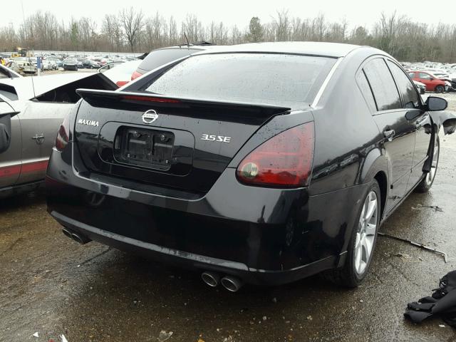 1N4BA41E38C838689 - 2008 NISSAN MAXIMA SE BLACK photo 4