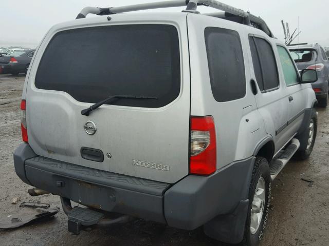 5N1ED28T14C680639 - 2004 NISSAN XTERRA XE SILVER photo 4