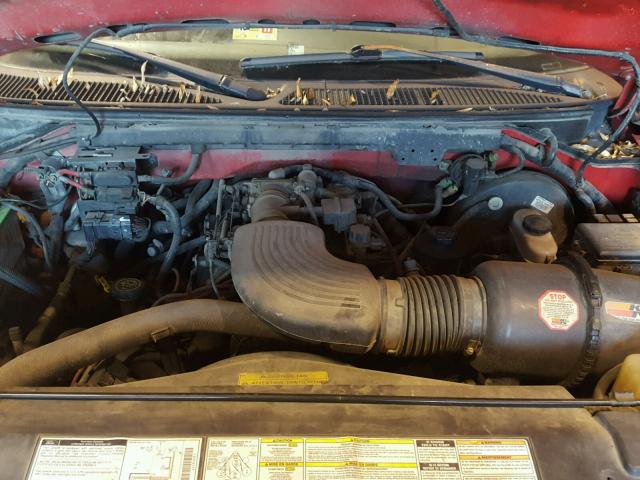 1FTDX18W2VNC51463 - 1997 FORD F150 RED photo 7