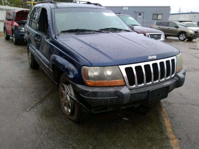 1J4G248SXYC228307 - 2000 JEEP GRAND CHER BLUE photo 1