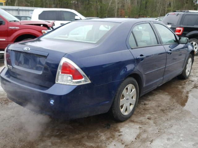 3FAFP06Z06R143847 - 2006 FORD FUSION S BLUE photo 4