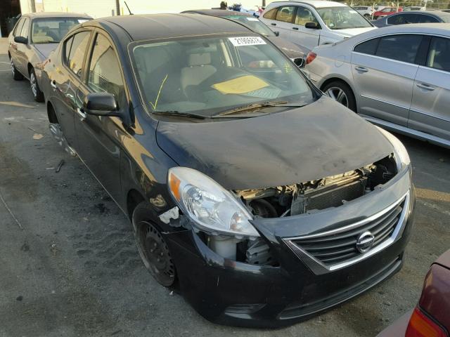 3N1CN7AP5CL914029 - 2012 NISSAN VERSA S BLACK photo 1