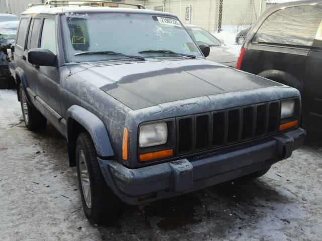 1J4FF58S51L589018 - 2001 JEEP CHEROKEE C BLUE photo 1