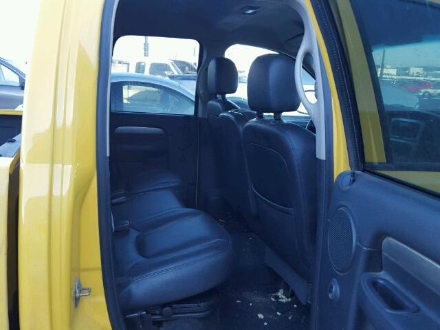 1D7HU18D45J513957 - 2005 DODGE RAM 1500 S YELLOW photo 6