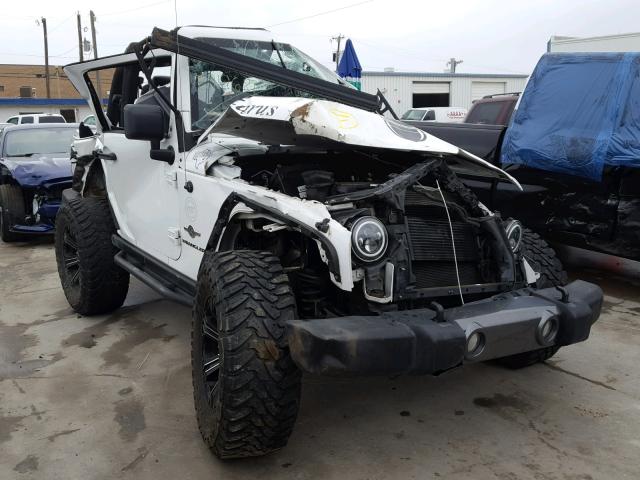 1C4GJWAG5DL572339 - 2013 JEEP WRANGLER S WHITE photo 1