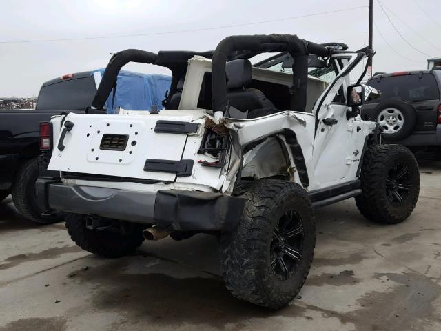 1C4GJWAG5DL572339 - 2013 JEEP WRANGLER S WHITE photo 4