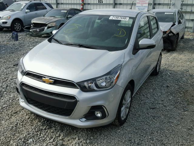 KL8CD6SA7HC733272 - 2017 CHEVROLET SPARK 1LT SILVER photo 2