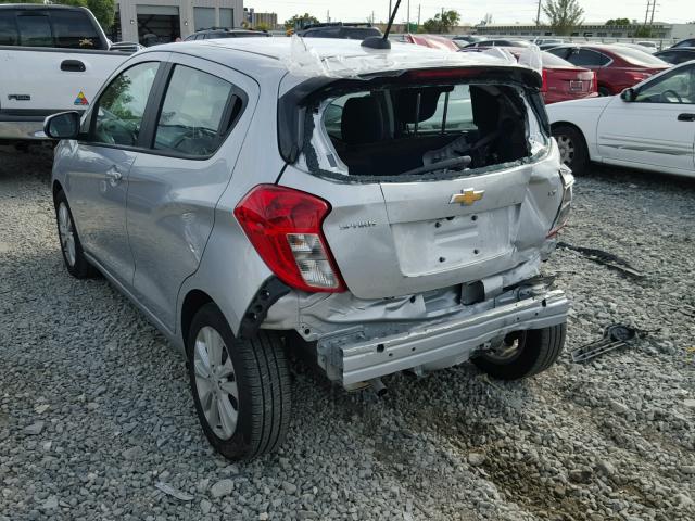 KL8CD6SA7HC733272 - 2017 CHEVROLET SPARK 1LT SILVER photo 3