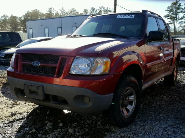 1FMZU77E61UB32594 - 2001 FORD EXPLORER S RED photo 2