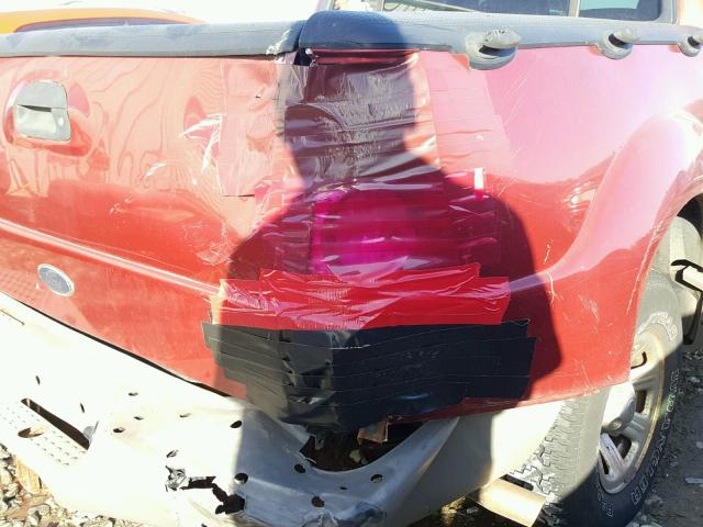 1FMZU77E61UB32594 - 2001 FORD EXPLORER S RED photo 9