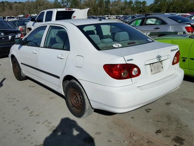 1NXBR32E86Z744936 - 2006 TOYOTA COROLLA CE WHITE photo 3