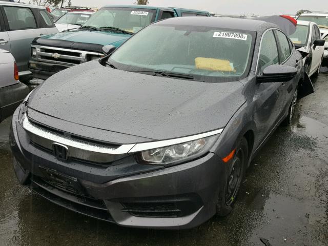 19XFC2F57HE229746 - 2017 HONDA CIVIC LX GRAY photo 2