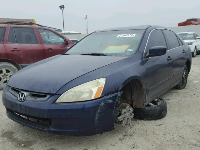 1HGCM66514A087917 - 2004 HONDA ACCORD EX BLUE photo 2