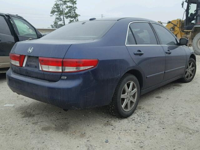 1HGCM66514A087917 - 2004 HONDA ACCORD EX BLUE photo 4