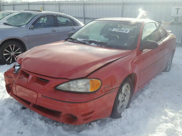 1G2NW12E85M147142 - 2005 PONTIAC GRAND AM G RED photo 2