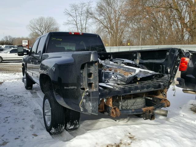 1GCJK33608F158704 - 2008 CHEVROLET SILVERADO BLACK photo 3