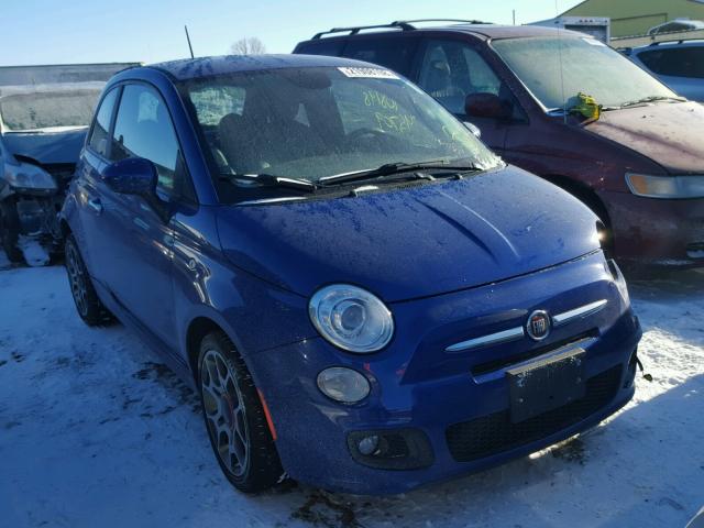 3C3CFFBR6DT688996 - 2013 FIAT 500 SPORT BLUE photo 1