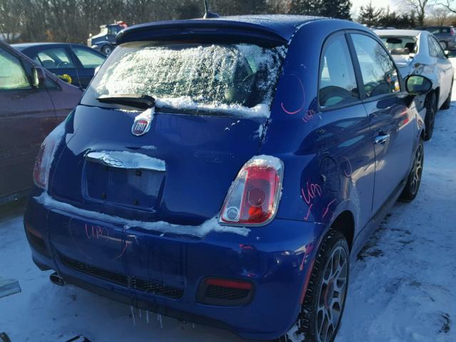 3C3CFFBR6DT688996 - 2013 FIAT 500 SPORT BLUE photo 4