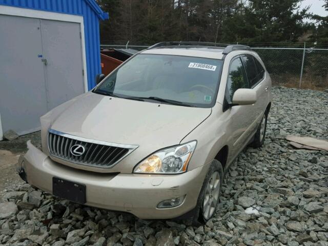 2T2HK31U88C050545 - 2008 LEXUS RX 350 GOLD photo 2