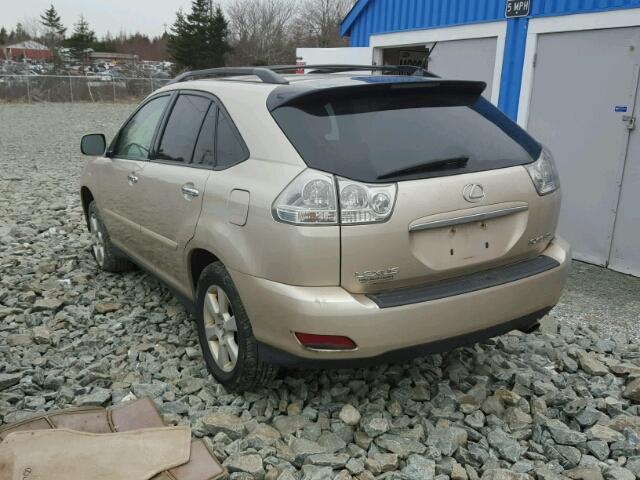 2T2HK31U88C050545 - 2008 LEXUS RX 350 GOLD photo 3